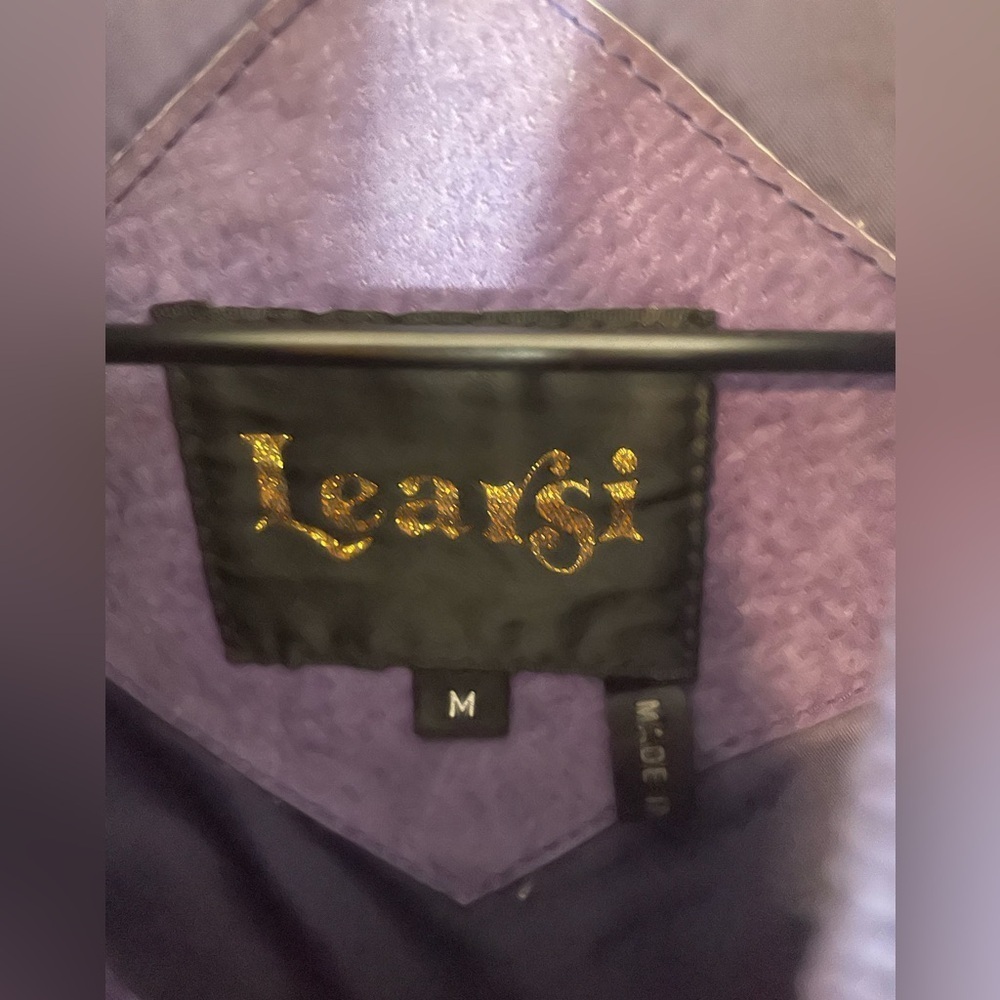 Vintage Learsi Genuine Purple Leather Jacket 80’s-90’s, Size Medium Unisex - Picture 2 of 11
